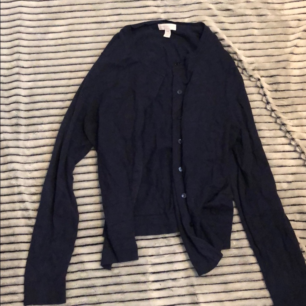 Navy cardigan